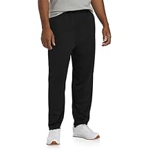 Reebok Big and Tall Performance Mesh Open-Hem Pants Black 3XLT