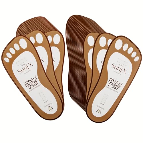 SunFX Disposable Sticky Feet Protectors 50-PAIRS Spray Tan Feet Protector Pads for Sunless Airbrush Tanning